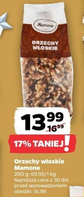 Orzechy włoskie Mamone promocja w Netto