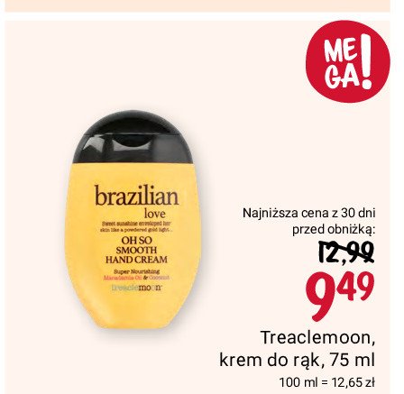 Krem do rąk brazilian love TREACLEMOON promocja