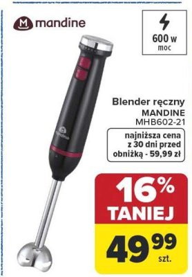 Blender ręczny MANDINE MHB602-21 promocja w Carrefour