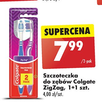 Szczoteczka do zębów medium Colgate zig zag promocja