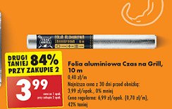 Folia aluminiowa 10 m grillowa Czas na grill promocja