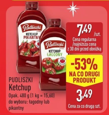 Ketchup PUDLISZKI promocja w Aldi