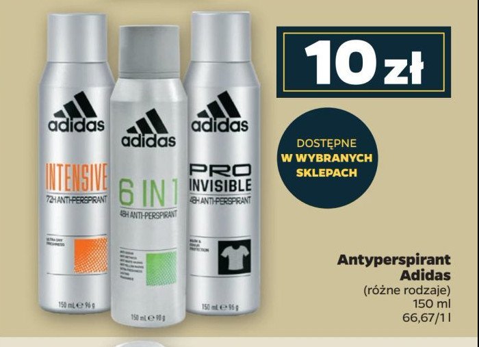 Dezodorant Adidas men pro invisible Adidas cosmetics promocja