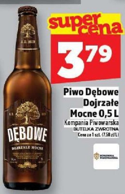 Piwo Dębowe Dojrzałe Mocne 0,5 L Kompania Piwowarska promocja w TOPAZ