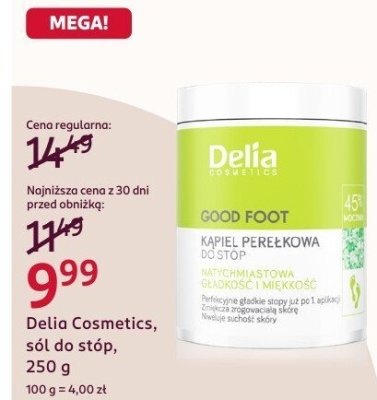 Sól do stóp, 250 g promocja w Rossmann