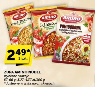 Zupa Amino Nudle promocja w Groszek