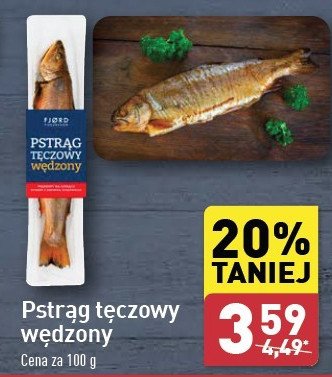 Pstrąg wędzony filet Fjord fiskursson promocja w Aldi