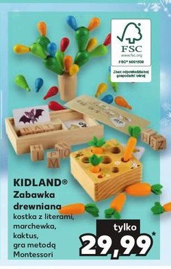 Zabawka drewniana - marchewka Kidland promocja