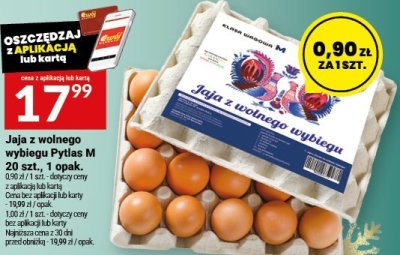 Jaja z wolnego wybiegu Pytlas M promocja w Twój Market