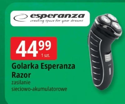 Golarka Esperanza Razor promocja w Leclerc