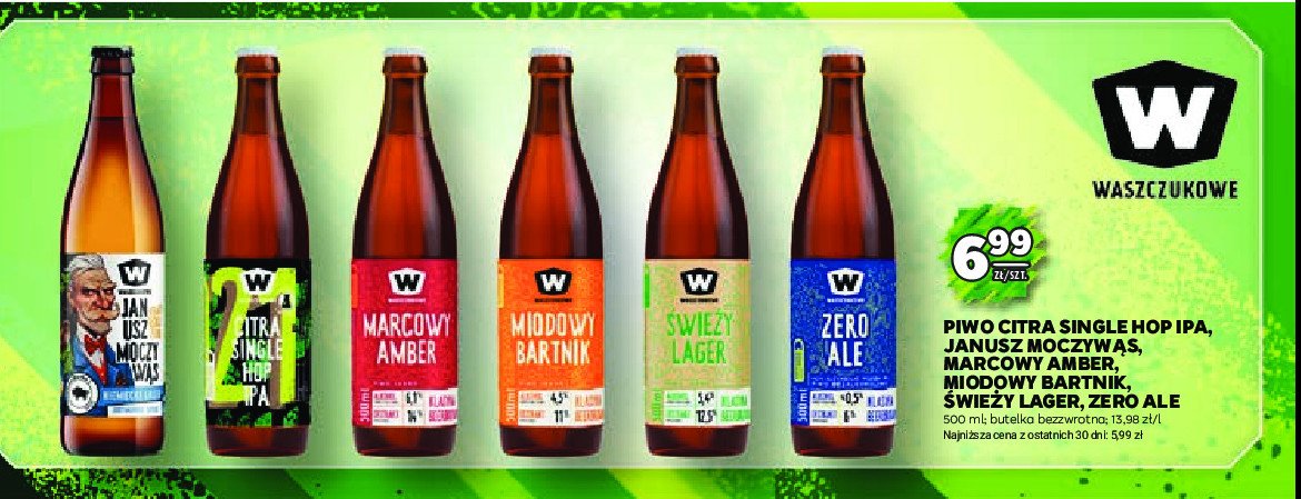 Piwo Waszczukowe świeży lager promocja