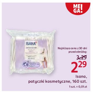 Patyczki kosmetyczne Isana promocja