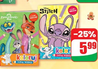Kolorowanka Stitch z naklejkami promocja w Dino