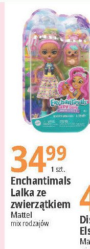 Lalka enchantimals ze zwierzątkami Mattel promocja