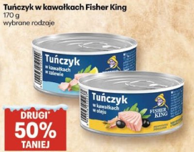Tuńczyk w kawałkach Fisher King promocja w Delikatesy Centrum