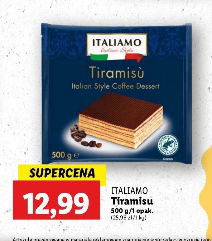 Tiramisu Italiamo promocja w Lidl