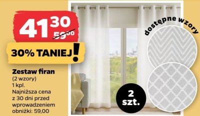 Zestaw firan promocja w Netto