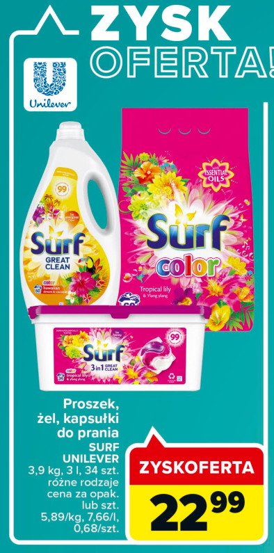 Kapsułki tropical lily & ylang ylang 3w1 Surf color promocje