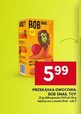 Żelki jabłkowo-gruszkowe Bob snail promocja