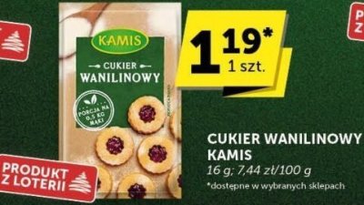 Cukier wanilinowy Kamis promocja w Groszek
