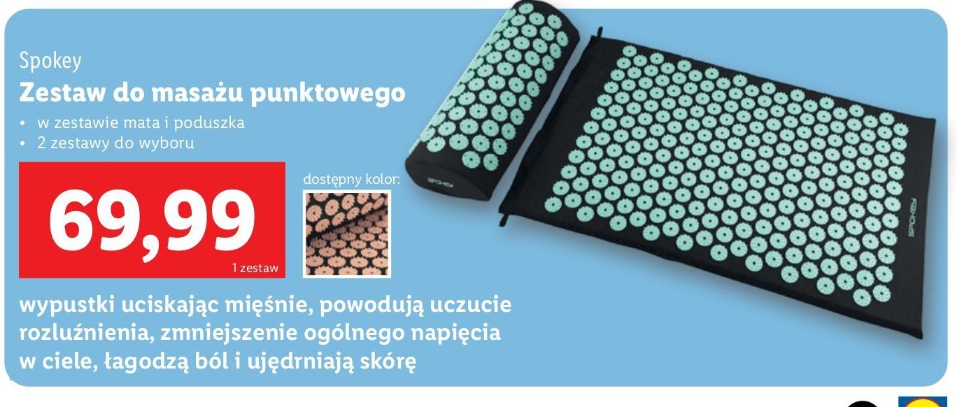 Zestaw do masażu rullo Spokey promocja w Lidl