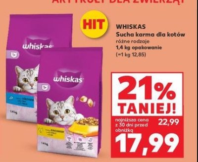 Karma dla kota z 艂ososiem Whiskas sterile promocja