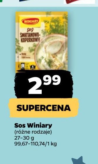 Sos koperkowy ze śmietanką Winiary promocja