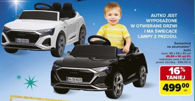 Samochód na akumulator AUDI promocja w Carrefour