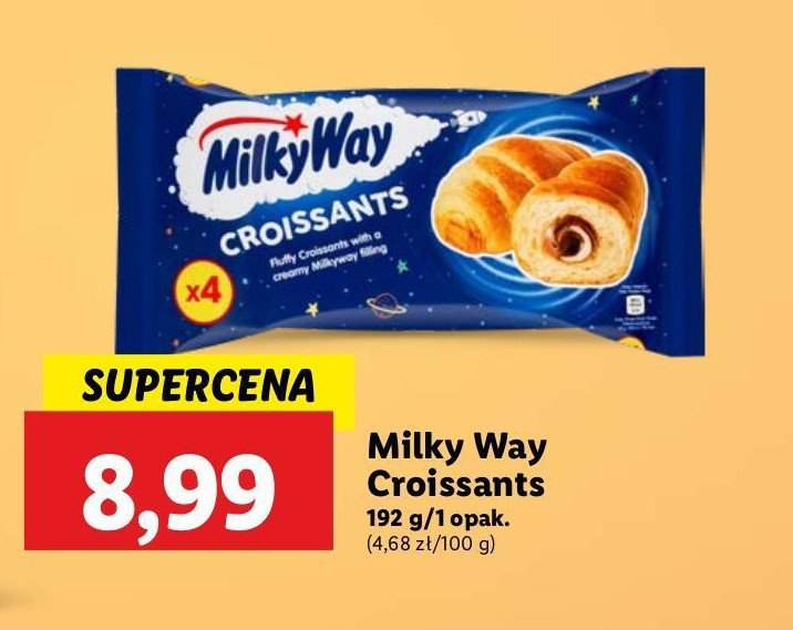 Rogal z nadzieniem Milky way promocja