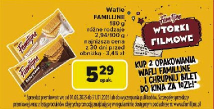 Wafle kakaowe Jutrzenka familijne promocja w Carrefour Market