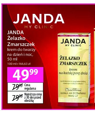 Krem żelazko zmarszczek Janda promocja w Hebe