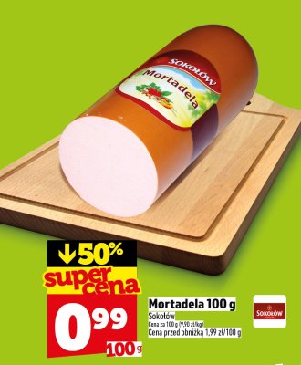 Mortadela Sokołów 100 g promocja w TOPAZ