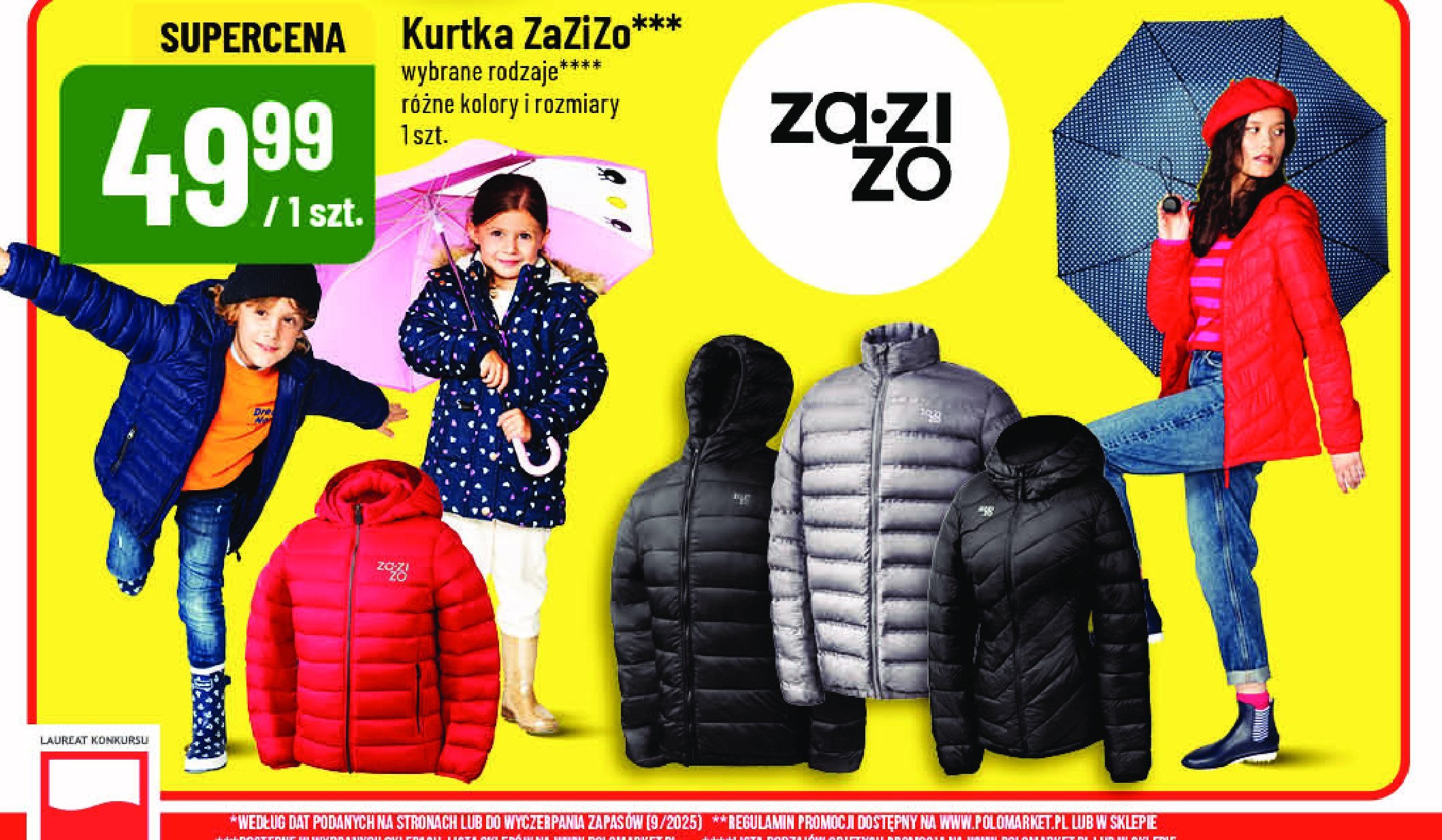 Kurtka damska s-l czarna ZAZIZO promocja w POLOmarket