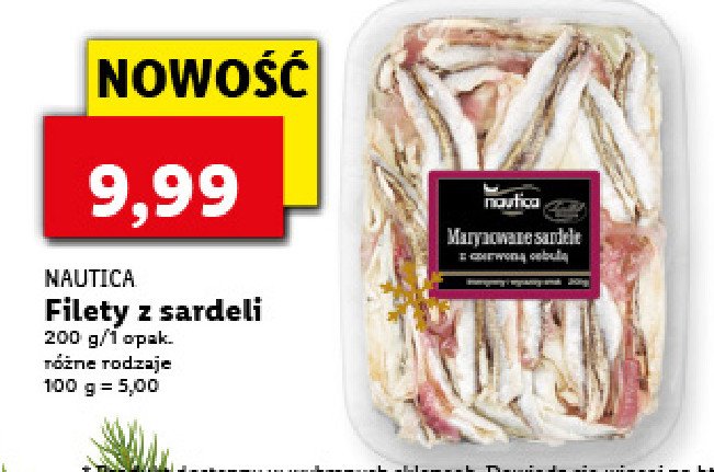 Marynowane sardele z czerwon膮 cebul膮 Nautica schwartz promocja