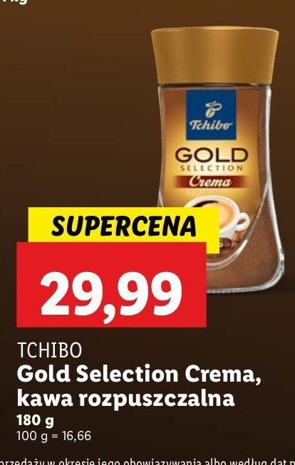 Kawa Tchibo gold selection & crema Tchibo cafe promocja