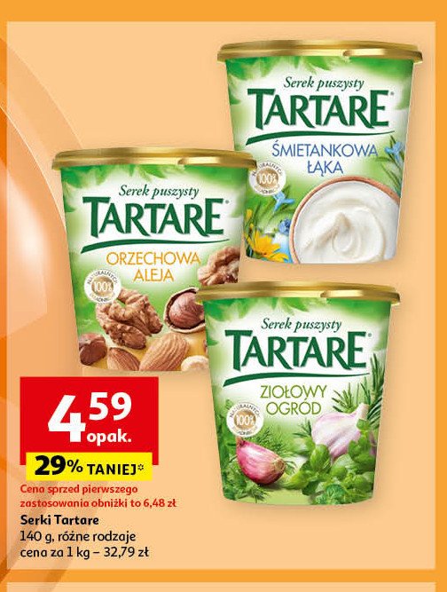 Serek twarogowy śmietankowa łąka Tartare promocja