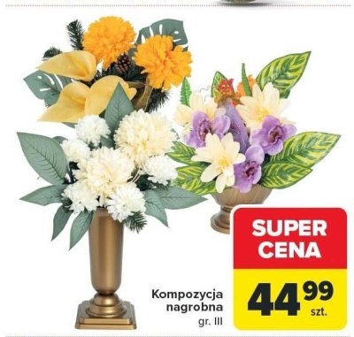 Kompozycja nagrobna GARDEN LINE promocja w Carrefour