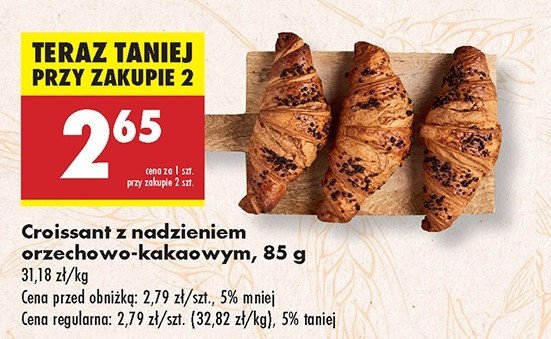Croissant orzechowo kakaowy promocja