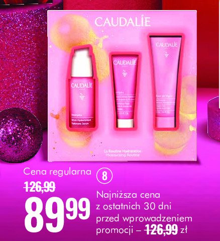 Zestaw w pudełku vinohydra żel pod prysznic 50 ml + serum do twarzy 30 ml + maseczka nawilżająca 15 ml Caudalie zestaw promocja w Super-Pharm