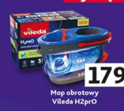 Mop obrotowy Vileda H2prO promocja w Auchan