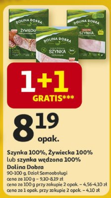 Szynka wędzona 100%  mięsa promocja w Auchan
