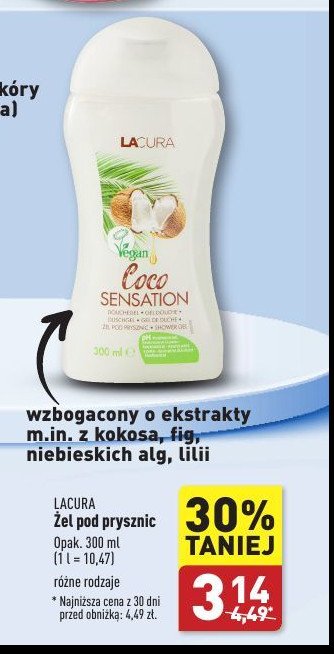 Żel pod prysznic coco sensation Lacura promocja