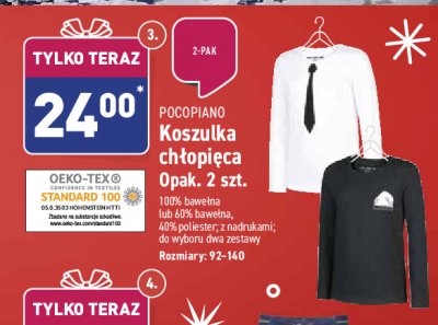 Koszula chłopięca 92-140 Pocopiano promocja