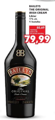Likier BAILEYS THE ORIGINAL IRISH CREAM promocja w Kaufland
