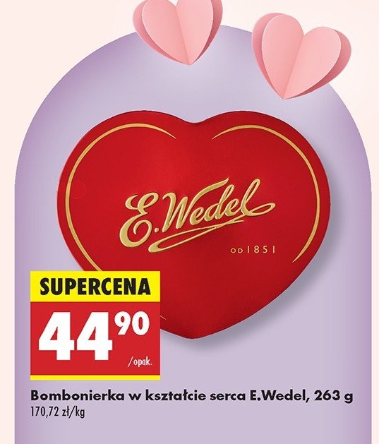 Bombonierka E. wedel od serca promocja w Biedronka
