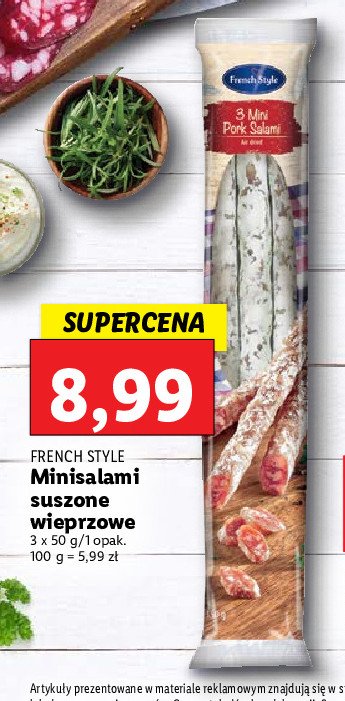 Mini salami suszone French style promocja