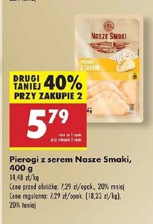 Pierogi z serem Nasze smaki promocja