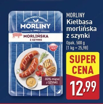 Kiełbasa morlińska z szynki Morliny promocja w Aldi