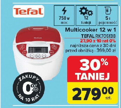 Multicooker rk 705138 Tefal promocja w Carrefour Market