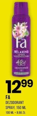 Dezodorant spray FA promocja w Drogerie Natura